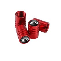 알루미늄 합금 자동차 휠 타이어 밸브 캡 먼지 액세서리 기아 씨드 스포티지 리오 K5 옵티마 세라토 프로시드 벤가 세도나 포르테, [03] A red