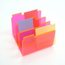 명함꽂이 Clarity Tab paper sorter (pink) / 메모정리 메모지꽂이 데스크정리 책상정리 명함홀더 오거나이저 메모분류 사진정리 책상정리용품