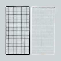 휀스망 메쉬 철망 네트 진열대 소품 후크 걸이 전사이즈 30x90cm, 45x90, 블랙, 1개