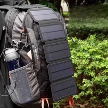 대용량 태양열충전기 휴대용 태양광 충전 패널 캠핑용, 16000mAh(전기 저장 가능)