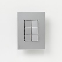 ABB 제닛 유럽형 프리미엄 배선기구 3로 3구 스위치 색상택1 전기 전등 매립 매입 스위치 교체, 실버