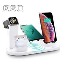 아이폰도킹스피커 도킹 블루투스 충전 스피커 30W 7 in 1 Wireless Charger Stand Pad For iPhone 14 13 1, 02 30W White