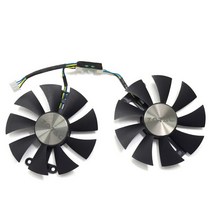 ZOTAC GeForce GTX 960 AMP 980Ti GTX950 2GB GPU 그래픽 비디오 카드 냉각 팬용 오리지널 87mm GA91S2H PC, 01 1 pair