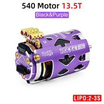 원격 조종 RC Surpass Hobby-RC 센서 브러시리스 모터 ESC 160A 콤보 1/10 천둥 540 스케일 드리프트 자동차 트럭 Traxxas Trx4 완구용, [13] 13.5T P