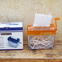 종이 파쇄기 a6 paper shredder for bills 영수증 카드 편지 문서, 주황색