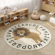 원형러그 카페트 거실 매트 인테리어 양털 방수 먼지없는 퍼러그 면 미니 워셔블 단모 극세사