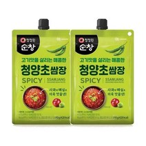 만능 청양초쌈장190gX2 추석 설날 명절 찌개 볶음 조리 나물 감칠맛 양념 청정원, 1세트