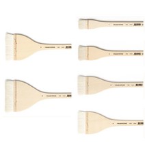 화홍 100 배경 평붓 (백붓) 천연모 1-6호 수채화 아크릴화 유화 일러스트 회화 바탕붓, 1호(8809075911011)