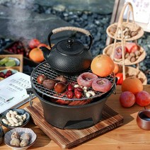 주물 난로 옛날 동계 실내 화덕 고구마 밤 구이, 알루미늄합금 베이킹팬 (17.5cm)