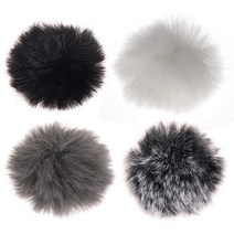 라이트닝 F4 라발리에 핀마이크 퍼 윈드스크린, 블랙, 1개