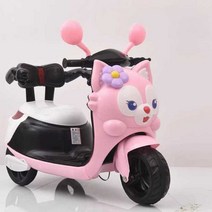 세발 자전거 아기 오토바이 바이크 충전식 장남감, 핑크 더블 드라이브 대형 배터리 + 원격 제어