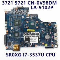 CN-0V98DM 메인 17R 3721 VAW11 LA-9102P W/ SR0XG I7-3537U CPU HD 8700M 100% 테스트, 한개옵션0