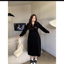 긴팔 드레스 블랙 탑