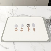 식기건조매트 주방 조리대 식기 건조 매트 싱크대 스플래시 방지 그릇 접시 배수 플레이스 바 카운터 흡수, 18 Q_02 40x50cm, 롤스로이스