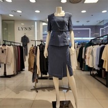 린 NC13 스퀘어넥 벨티드 자켓 LGJKMF9700