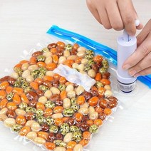 음식 진공 포장기 진공 압축기 무선 진공압축기sous vide 실러 수동 펌프 99, 5개 26x34cm
