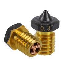 3D프린터필라멘트 3/2/1pcs CHT 노즐 E3D V6/MK8/V6 PTFE 황동 구리 0.2/0.3/0.4mm 흐름 압출기 1.75mm Hot, 06 0.8mm_06 2Pcs MK8