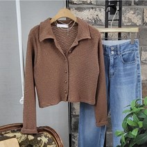 상상그이상 여성용 국내제작 레모나 카라 콩단추 고급스런 원단 최신 유행 반크롭 블라우스 구김없는 주름 크롭셔츠 루즈핏 하객 긴팔 블라우스