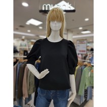 무자크 라운드넥 벌룬소매 심플 로우 블라우스 MM6WBL38