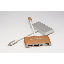 유형-c 5-in -1 도킹 스테이션 USB 3.0 HUB SD TF 카드 리더 마이크로 전원 공급 장치, 실버 타입-c 확장 3.0 USB SD/TF