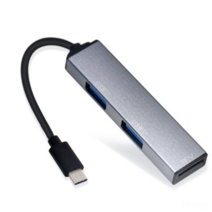 DFMEI Type-C USB OTG Witchwood Hub Hub TF 카드 리더 분리기 알루미늄 합금, 회색