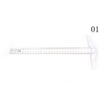 30cm 플라스틱 T 모양 통치자 명확한 투명한 측정 똑 바른 공구, 01 01