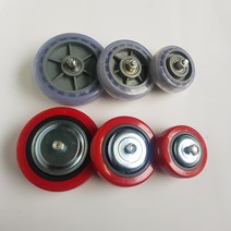 동그라미캐스터 경량캐스터 휠세트 3인치 4인치 5인치 pvc 인라인 무소음, 4인치무소음