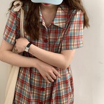 캠퍼스체크원피스