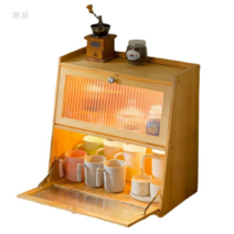 컵 식기 디스플레이 캐비닛 2단 다기능 보드, A