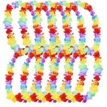 인공 열대 야자수 잎 하와이 파티 여름 정글 웨딩 생일 홈 테이블, 37 10Pcs Garlands