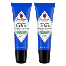 Jack Black Intense Therapy Lip Balm Original 잭 블랙 인텐스 테라피 립 밤 SPF 25 오리지널 내추럴 민트 시어버터 7g 2팩