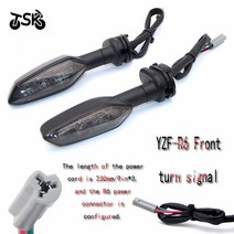 모토 수정 된 미니 led 턴 신호 야마하 yzf-r6 yzfr6 yzf r6 오토바이 깜박이 앞 또는 뒤 블랙 색, 후면