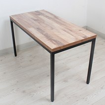 식당테이블(조립다리)- 4인용(600x1200) lpm테이블 카페 한식 식탁 탁자 철재, 01.빈티지