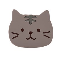 티코스터 동물티코스터 고양이 실리콘, 고양이 컵받침대 1P 어흥이