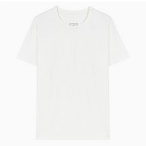 메종 마르지엘라 명품명품 22SS 리버스 자수 로고 아이보리 반팔 티셔츠 S50GC0669 S