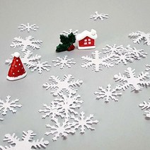 ts23001 눈꽃 펠트 장식(소50개 대30개), 대(30개)