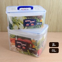 socean FDA 손질 야채 채소 보관통 손잡이 밀폐용기 소 냉장고 냉동고 정리 국산 진공 보관 용기 식기세척기 반찬통