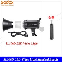 Godox-SL100Bi SL100D LED 비디오 조명 100W 2800-6500K 흰색 노란색 버전 야외 조명 LCD 패널 램프 사진, 02 SL100D Standard