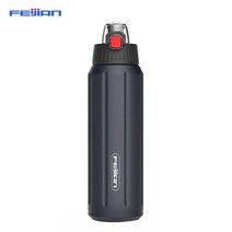 꾸미고 FJbottle 스테인리스 스틸 물병 절연 보온병 플라스크 누출 방지 BPA 프리 학교 스포츠 체육관 사이클링 600ml 21oz No.37191, Blue, Blue