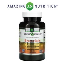 어메이징뉴트리션 Bromelain 파인애플 브로멜라인 브로멜린 엔자임 120타블렛