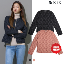 [NIX]여) 다이아퀼팅 라운드넥 경량점퍼(FNOWCUE502P)