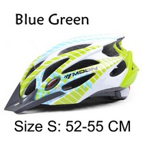 남녀 주행 헬멧 장비 사이클 산악 고속도로 자전거 모델 업데이트, 01 Blue Green - S