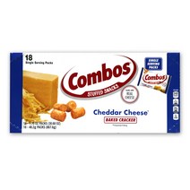 콤보스 체다치즈 크래커 48.2g x 18봉 (867.6g) 치즈 과자 간식 스낵, 콤보스 크래커 867.6g