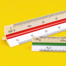 삼각 스케일자 척자 2종 택일 삼각스케일자 30cm자 15cm자 제도용방안자 도면용자 문구자, 제품선택, 15cm - 저배율