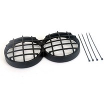 JDM 혼다 줌머 야마하 Bws100 플라스틱 헤드라이트 보호 커버 헤드램프 메쉬 그릴 스쿠터 오토바이 부품 AF, 01 Black