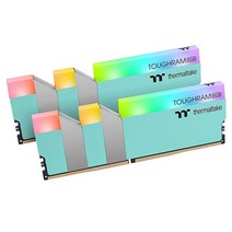 Thermaltake TOUGHRAM RGB DDR4 3 600MHz 16GB(8GB x 2개) 1 680만 가지 색상 RGB 알렉사/레이저 크로마/5V 마더보드 싱크 가능한 RG, Turquoise_Case Fan