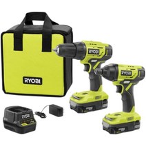 Ryobi P1817 18V ONE+ 무선 2툴 콤보 세트, 기본