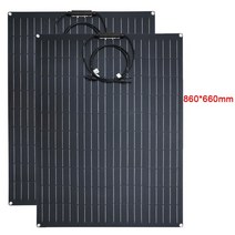 태양열판넬 ETFE-300W 600W 유연한 태양 전지 패널 휴대용 에너지 충전기 DIY 커넥터 전화 충전 전원 시스템 자동차 캠핑, CHINA, 950x500mm-1pcs, 950x500mm-1pcs