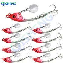 치승 스핀 바이브 9개입/세트 메탈 바이브 농어 삼치 광어 우럭 배스 스피너베이트, FTY-3#, 20g
