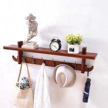 까치선반 벽걸이 수납 열쇠걸이 현관, 레트로 6훅의 업그레이드 버전